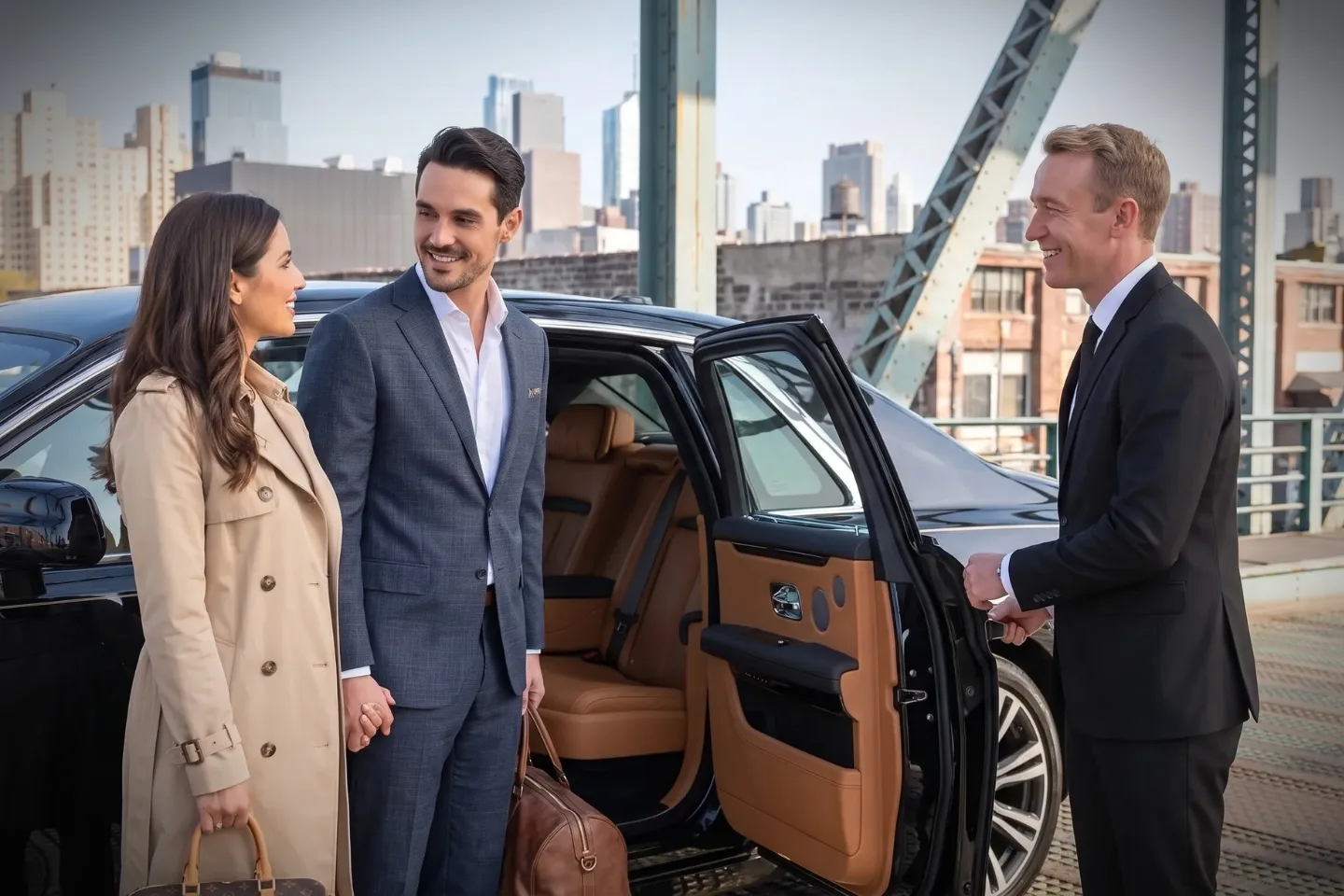 Car Service in Gowanus, Brooklyn, NY Comfortable leather back seat of a chauffeured car serving Gowanus, Brooklyn