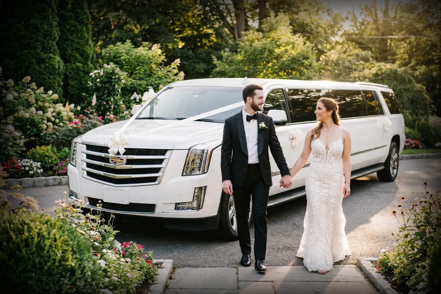 Stretch limousine for weddings in Rockland, NY with chauffeur service