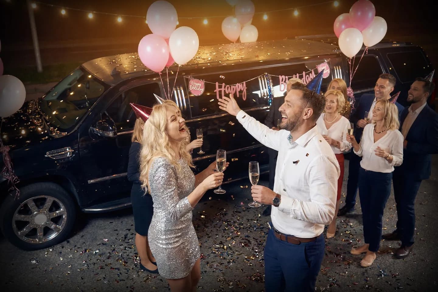 New York NY Birthday Party Limo Service | Luxury Celebration Transportation