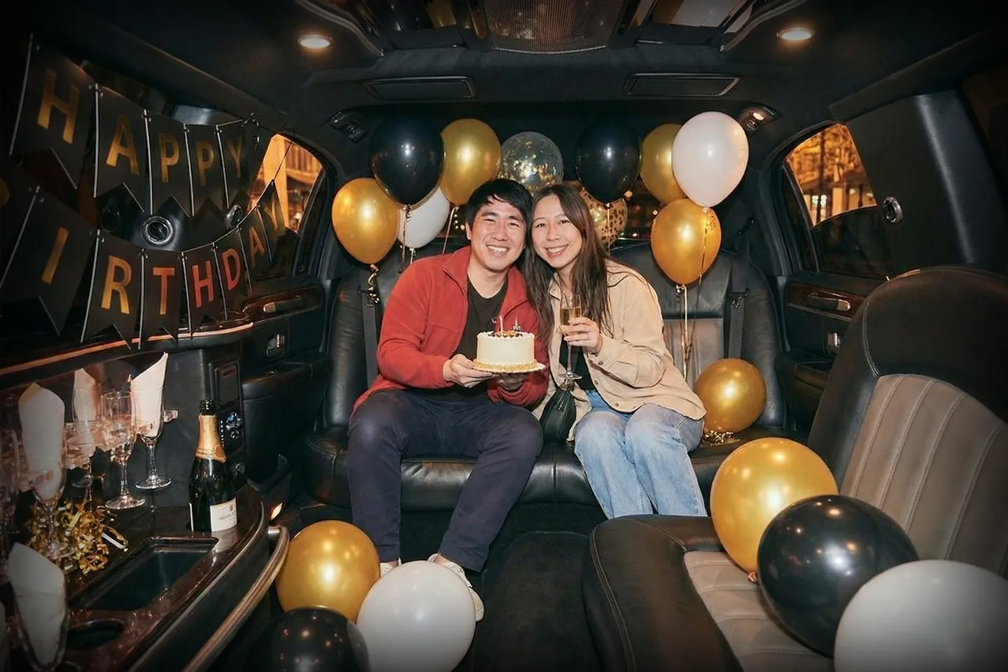 Luxury birthday party limo service in Bronx, New York with professional chauffeur