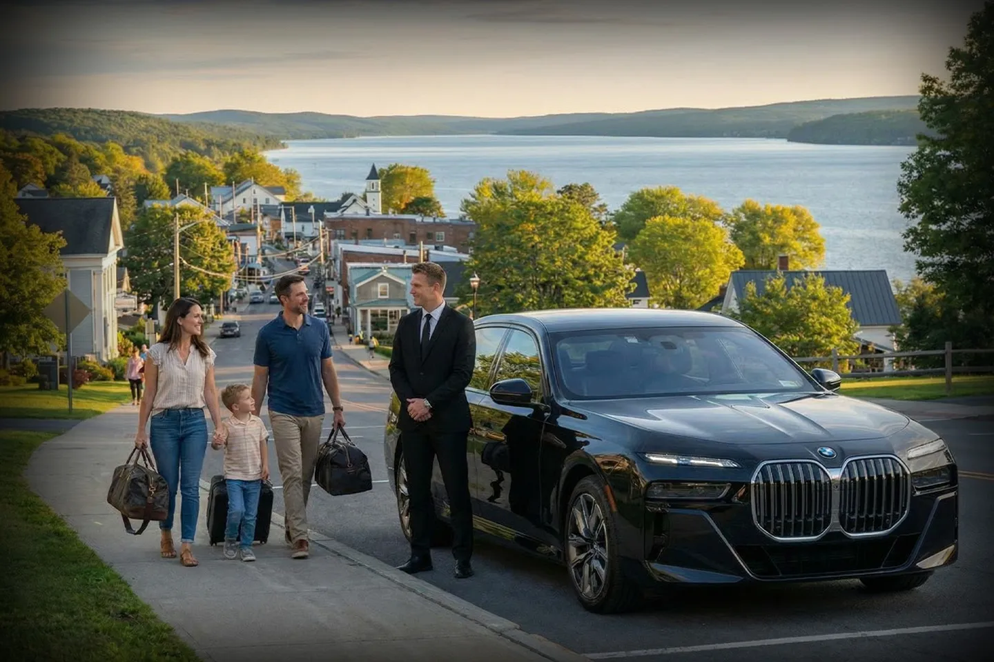 Professional chauffeur providing Cayuga car service