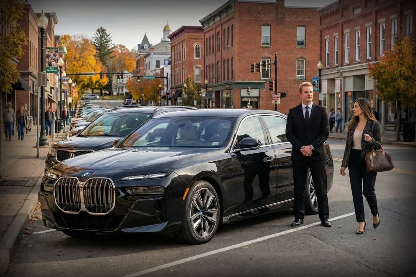 Airport transfer vehicle by Cortland Car Service