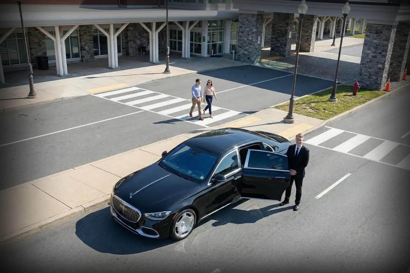 Chauffeur-driven executive car service to and from Plattsburgh International PBG Airport