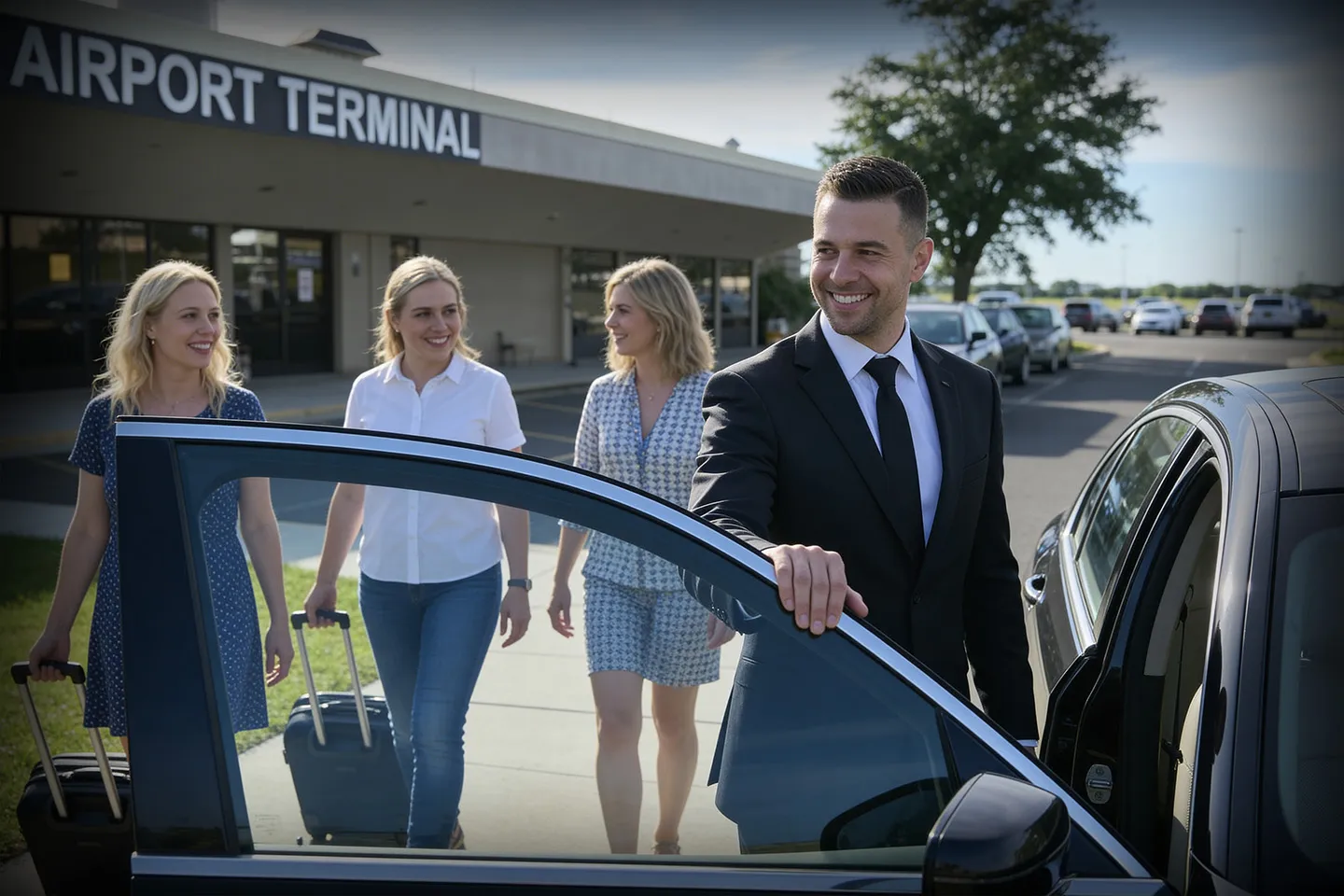 Professional car service for Trenton–Mercer TTN Airport with luxury vehicle and chauffeur