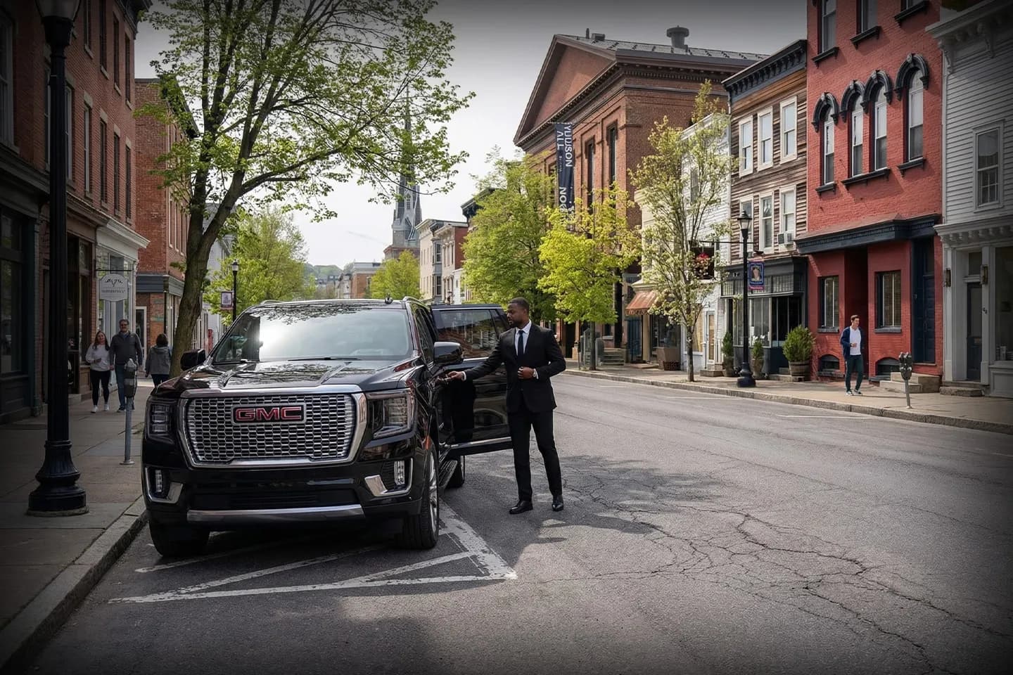 Premium black car for Warren car service rides