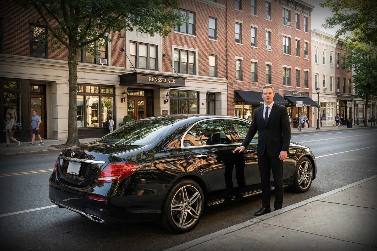Premium black car from Washington car service in NY