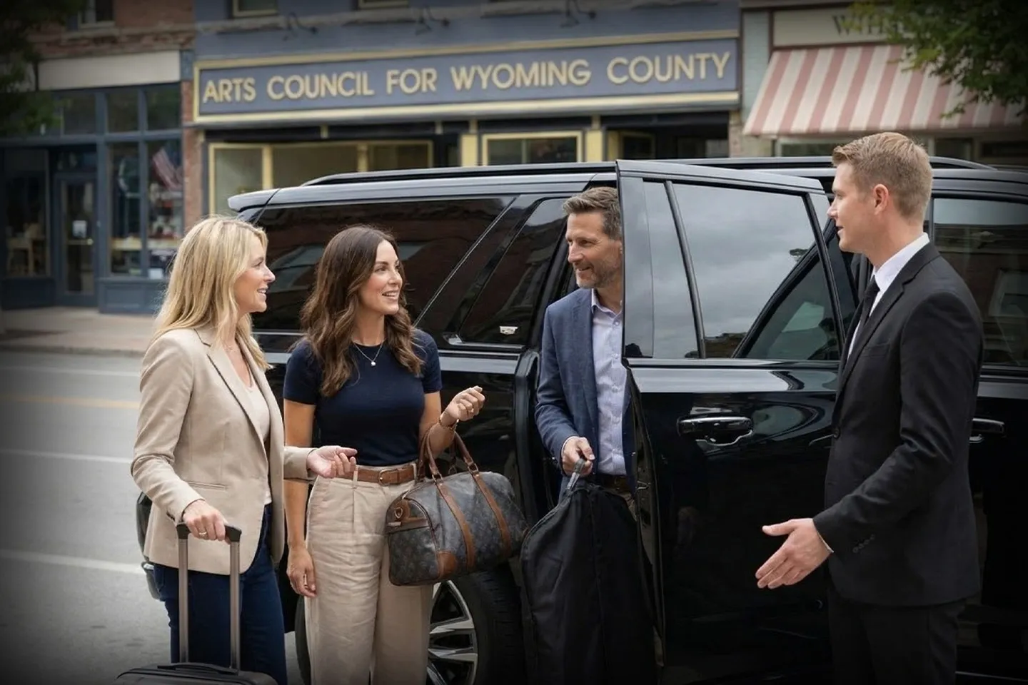 Airport transfer vehicle by Wyoming car service