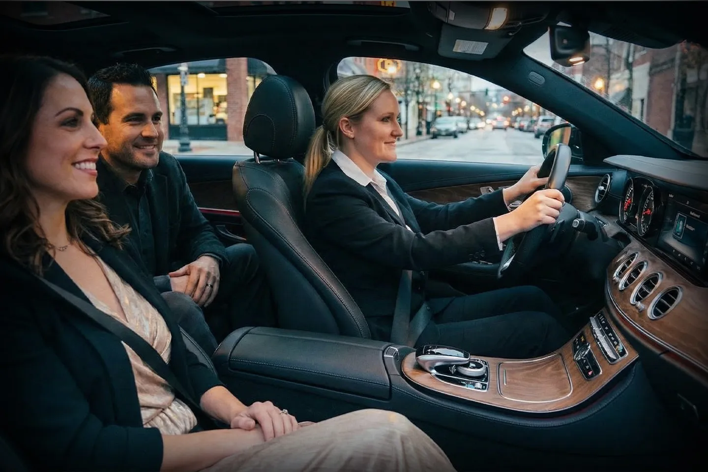 Chauffeur providing Rockland car service transportation