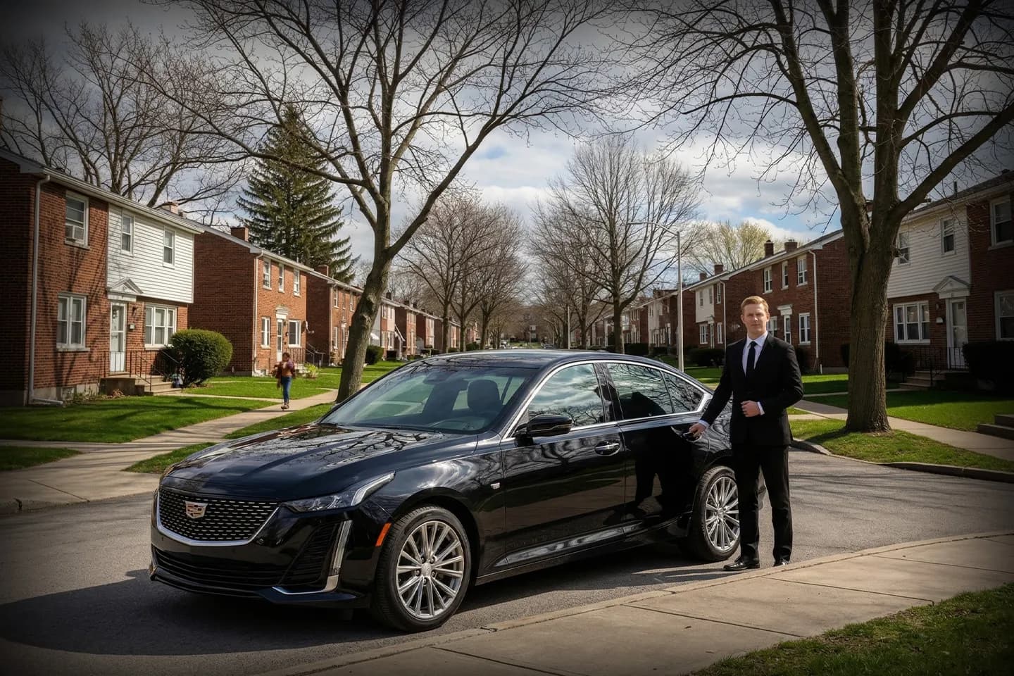 Premium black car used for Yates car service rides