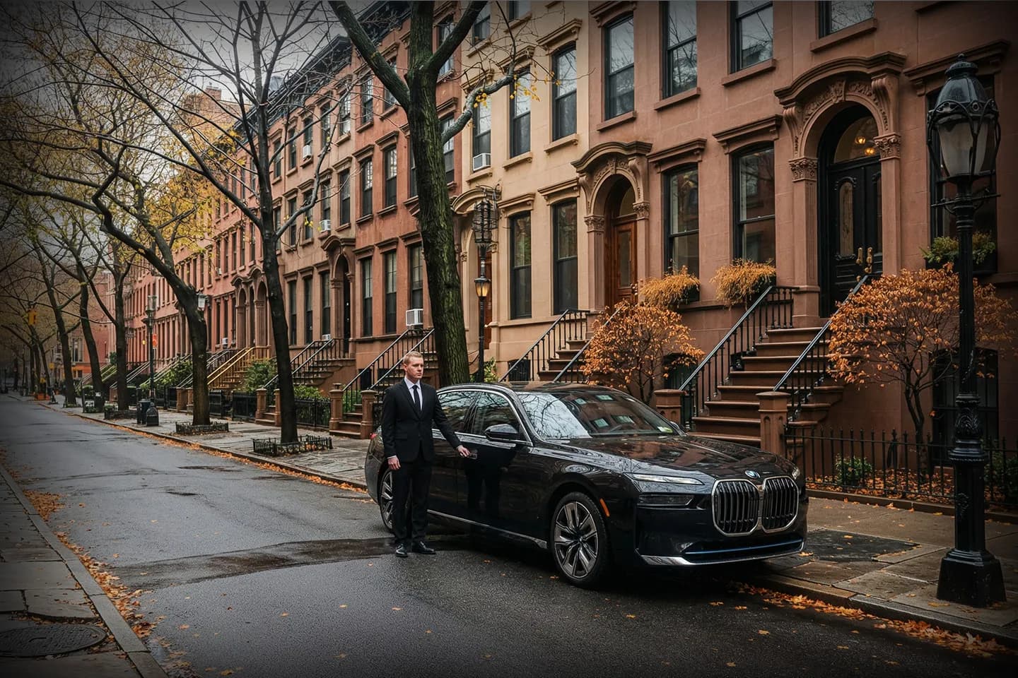 Premium black car from Brooklyn NY chauffeur service fleet