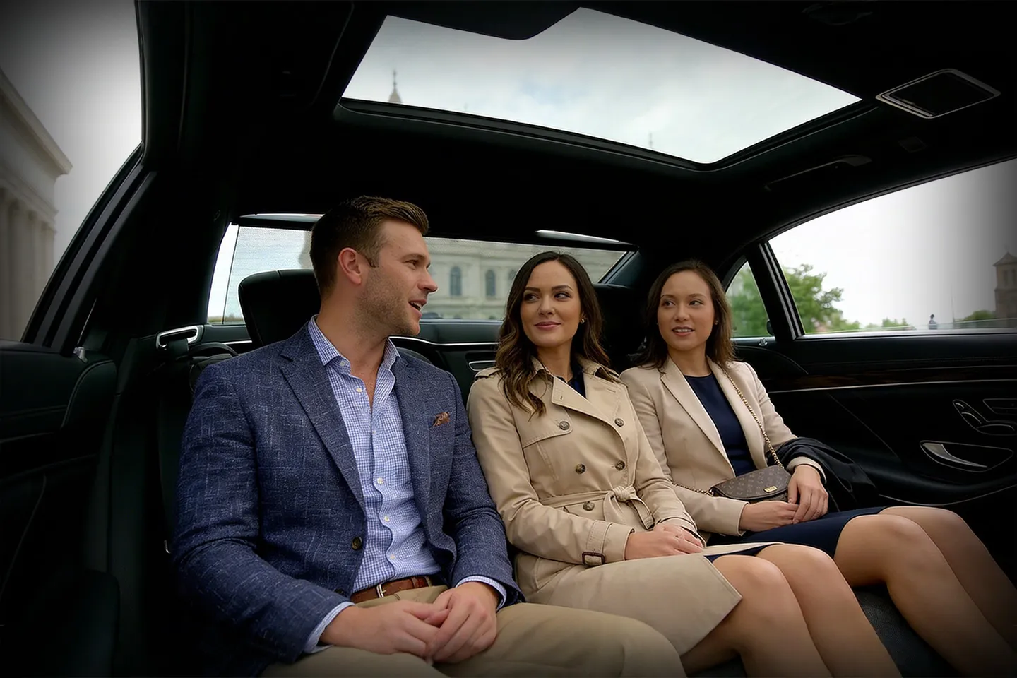 Professional chauffeur assisting client in Albany NY