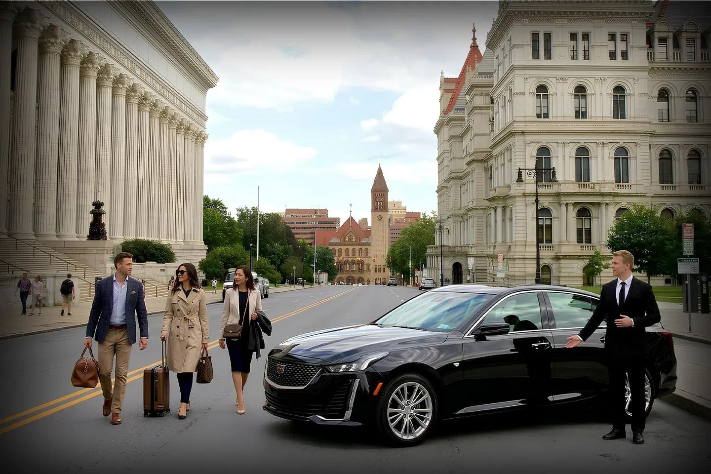 Airport pickup by Albany NY chauffeur service