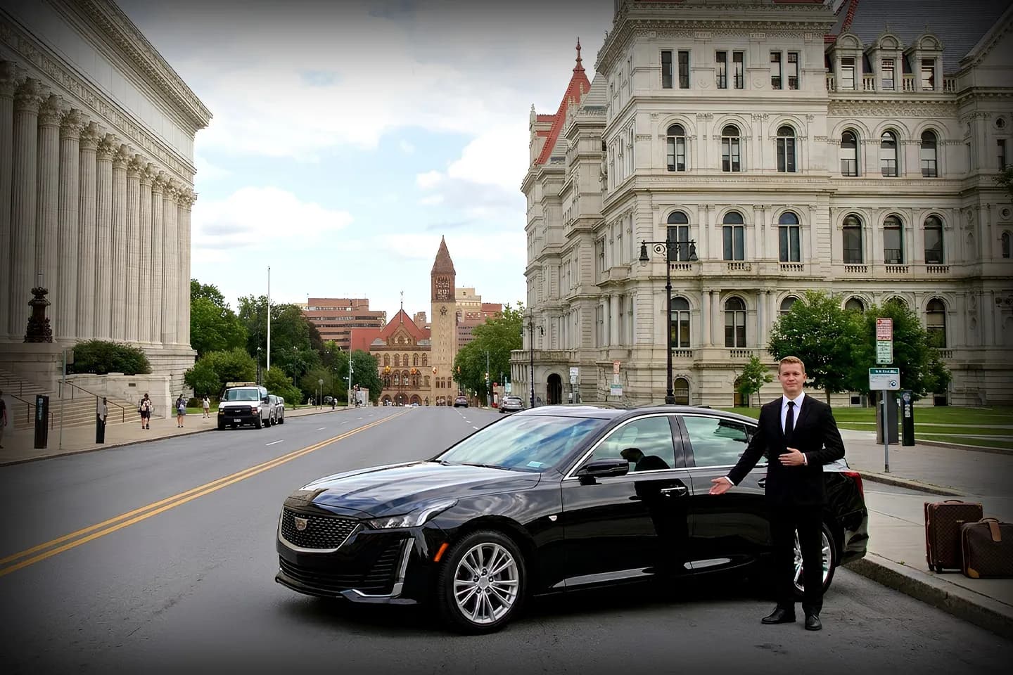 Premium black car in Albany NY chauffeur fleet