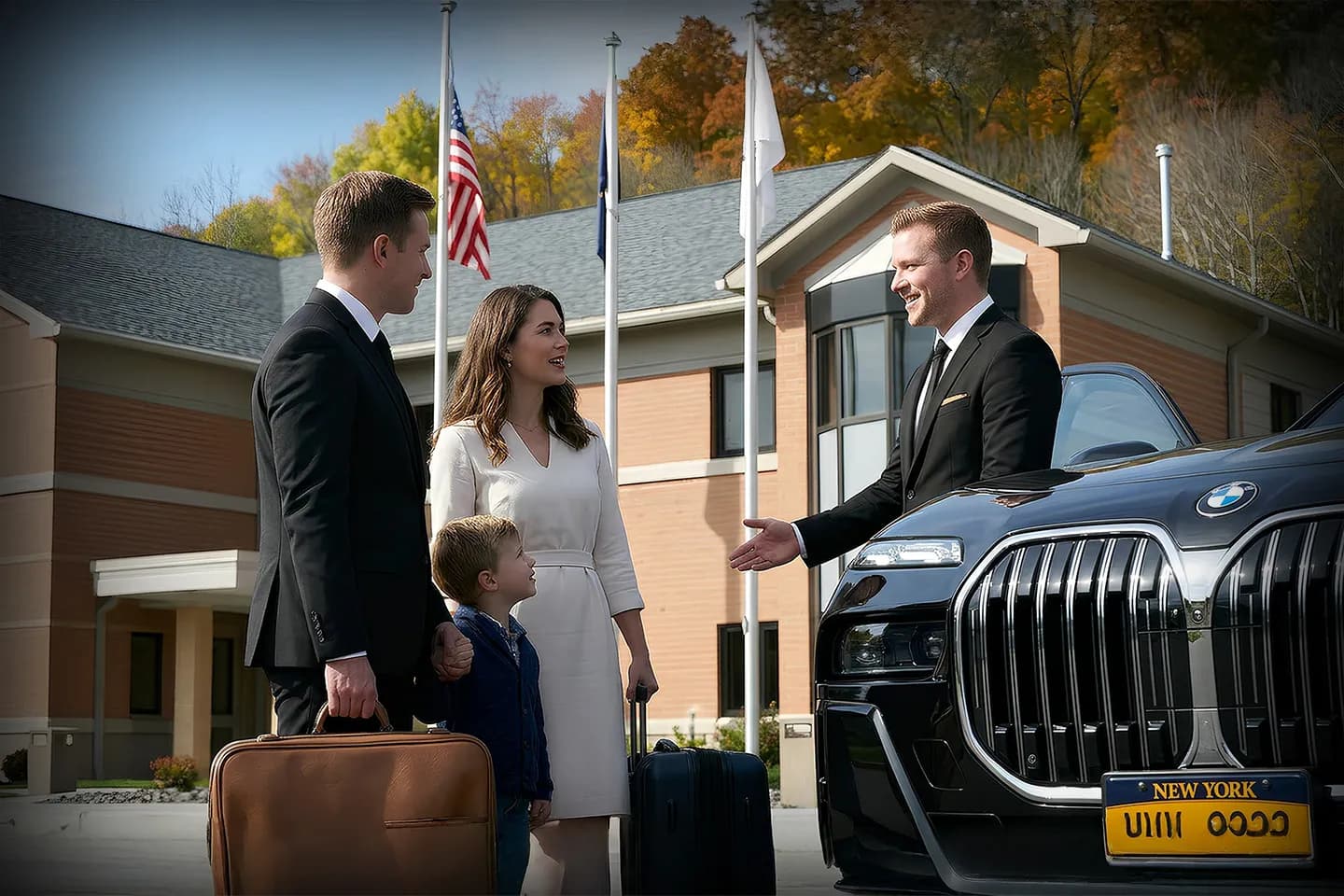 Luxury sedan for Chenango chauffeur service in Chenango NY