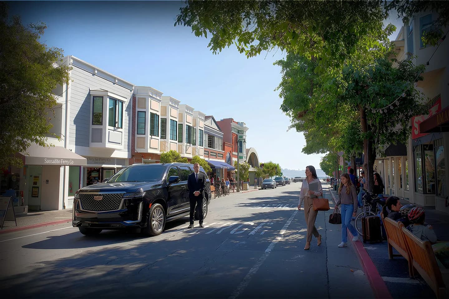 Luxury black car service in California CA for corporate and private travel