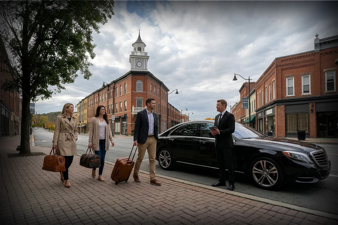 Executive chauffeur driving through Madison NY countryside providing Madison, NY Chauffeur Service comfort ride