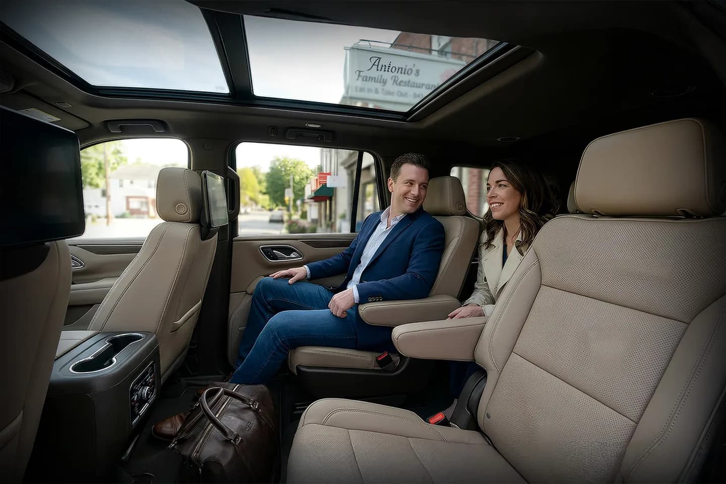 Chauffeur driven luxury car in Montgomery NY providing reliable airport transfer service