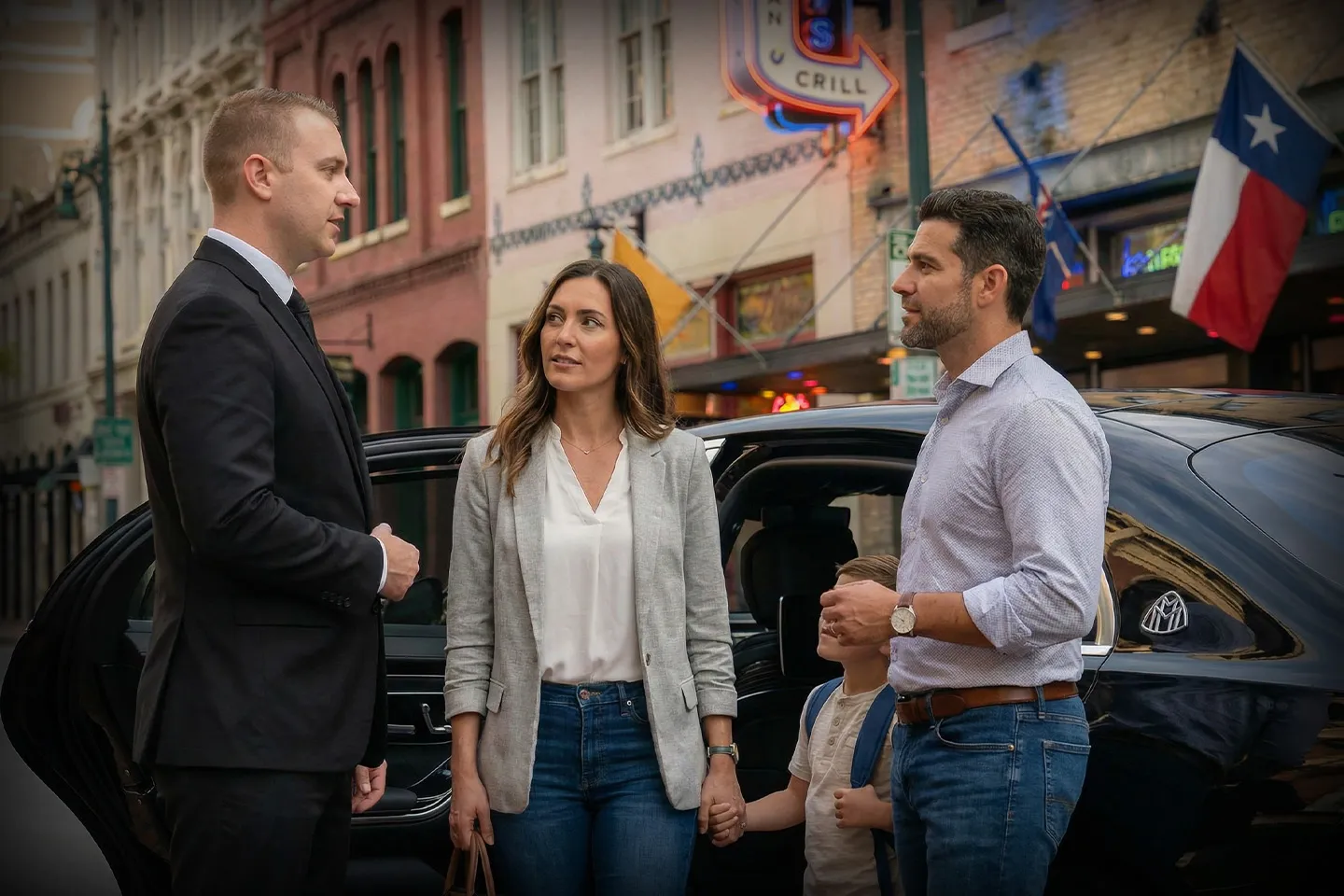 Luxury car service in Texas TX airport and city transportation