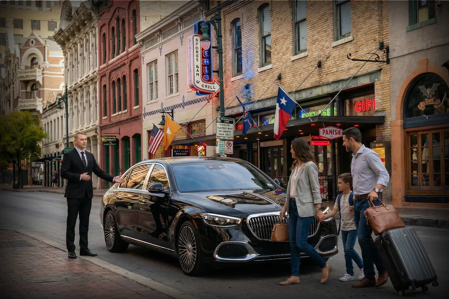 Executive transportation service in Texas TX luxury ride option