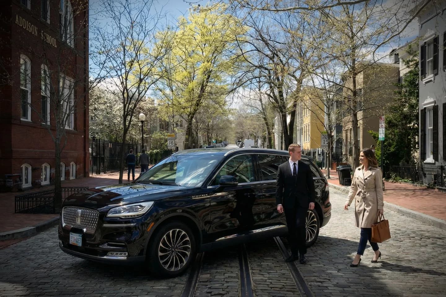 Professional chauffeur car service in Washington WA black car ride