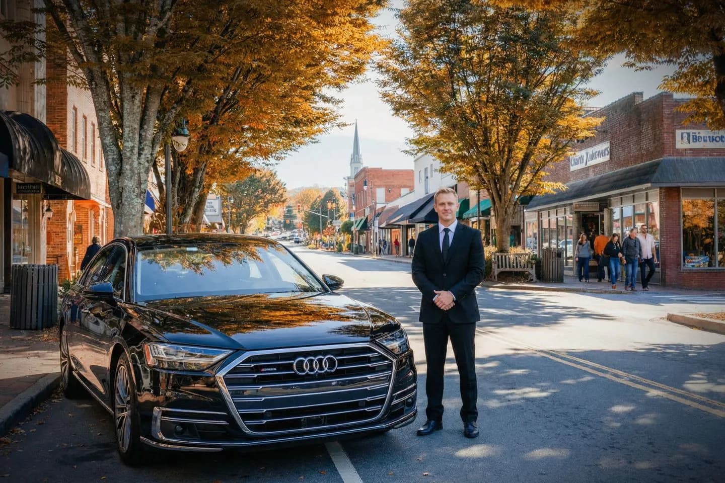 Premium limousine service in North Carolina NC airport transfer service