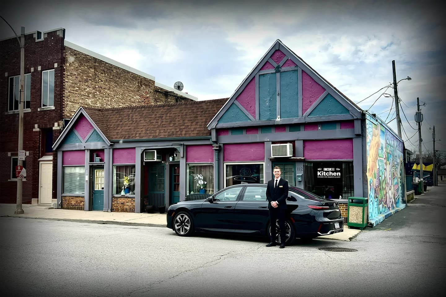 Wedding chauffeur car arriving in Rensselaer NY Chauffeur Service transportation