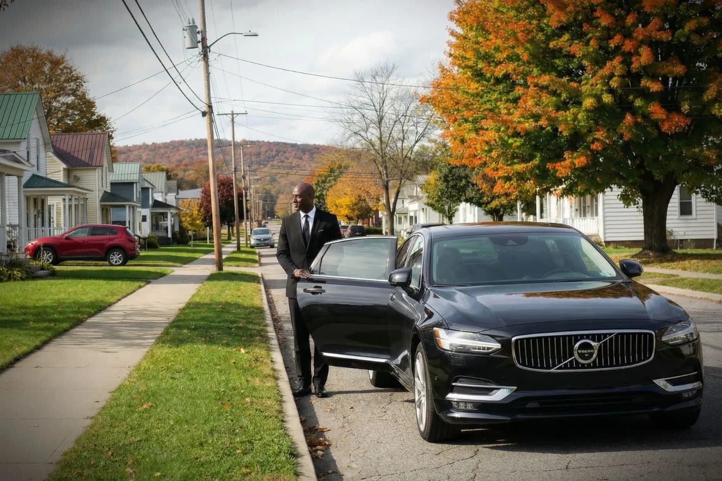 Interior of luxury car in Tompkins NY showing comfort and safety with Tompkins, NY Chauffeur Service transportation