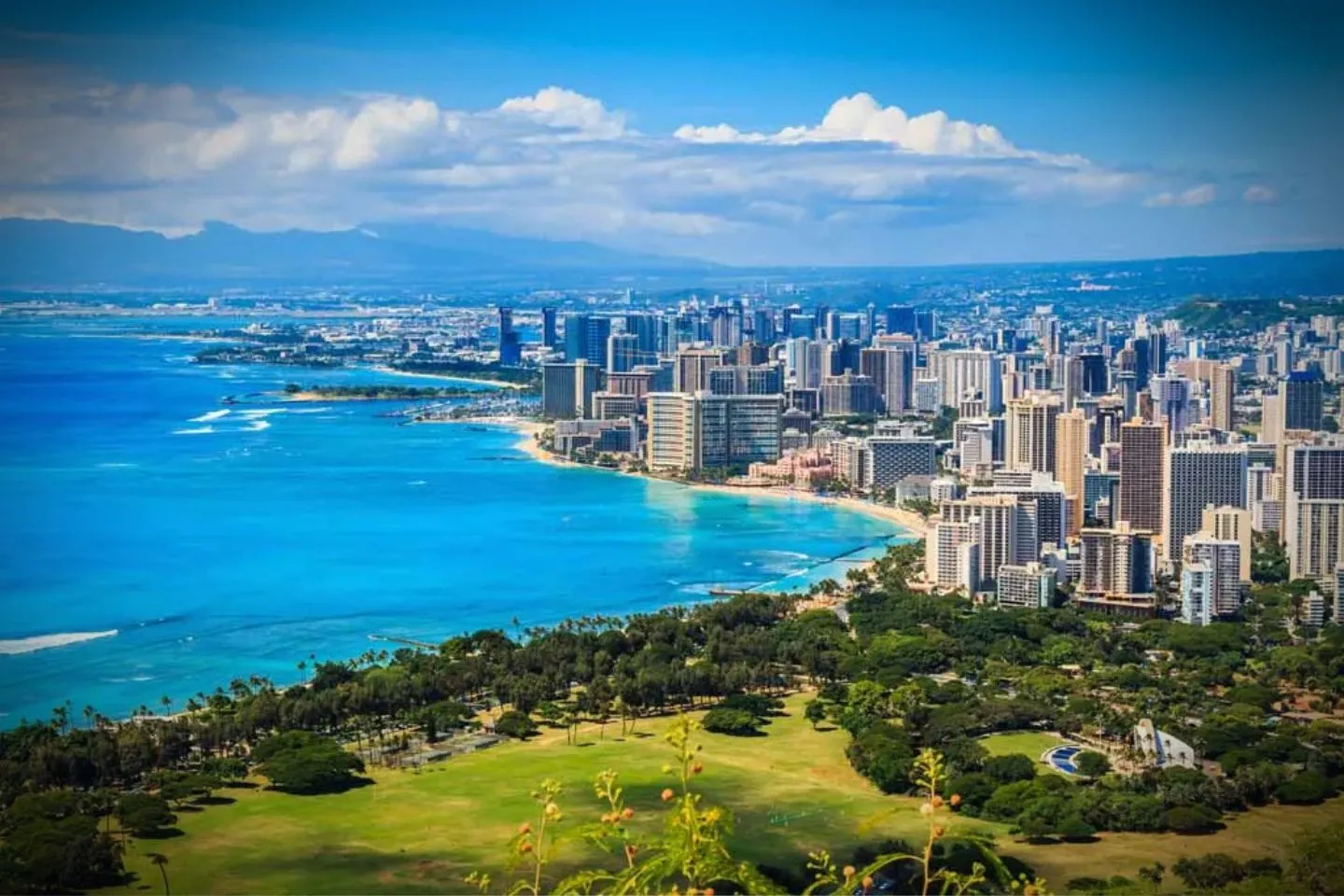 Chauffeur opening door for client using Hawaii car service in a luxury vehicle