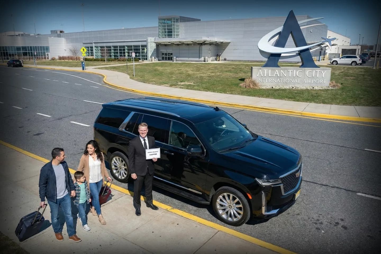 Atlantic City International (ACY) Airport Car Service Private luxury car service providing airport transfer at Atlantic City International Airport