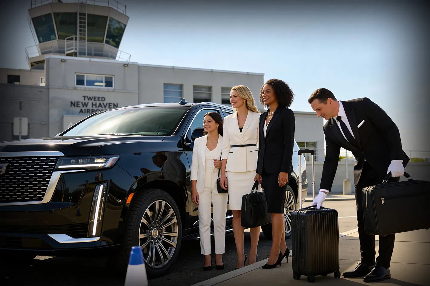 Tweed New Haven (HVN) Airport Car Service Chauffeur-driven executive car service to and from Tweed New Haven HVN Airport