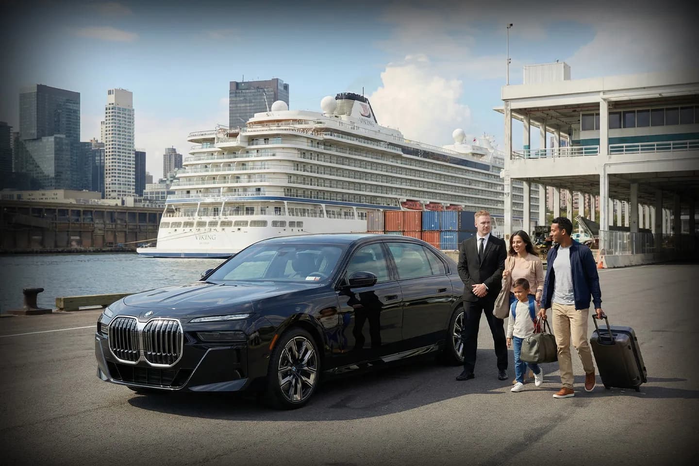 Cruise Terminal Transportation Service in New York Spacious shuttle and luxury SUV transportation to New York cruise terminals for families and groups