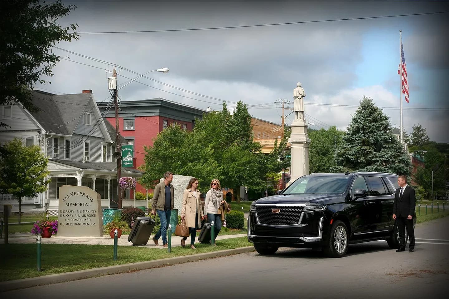 Chauffeur Service in Greene, NY Interior view of Greene NY Chauffeur Service vehicle showing clean and comfortable seating
