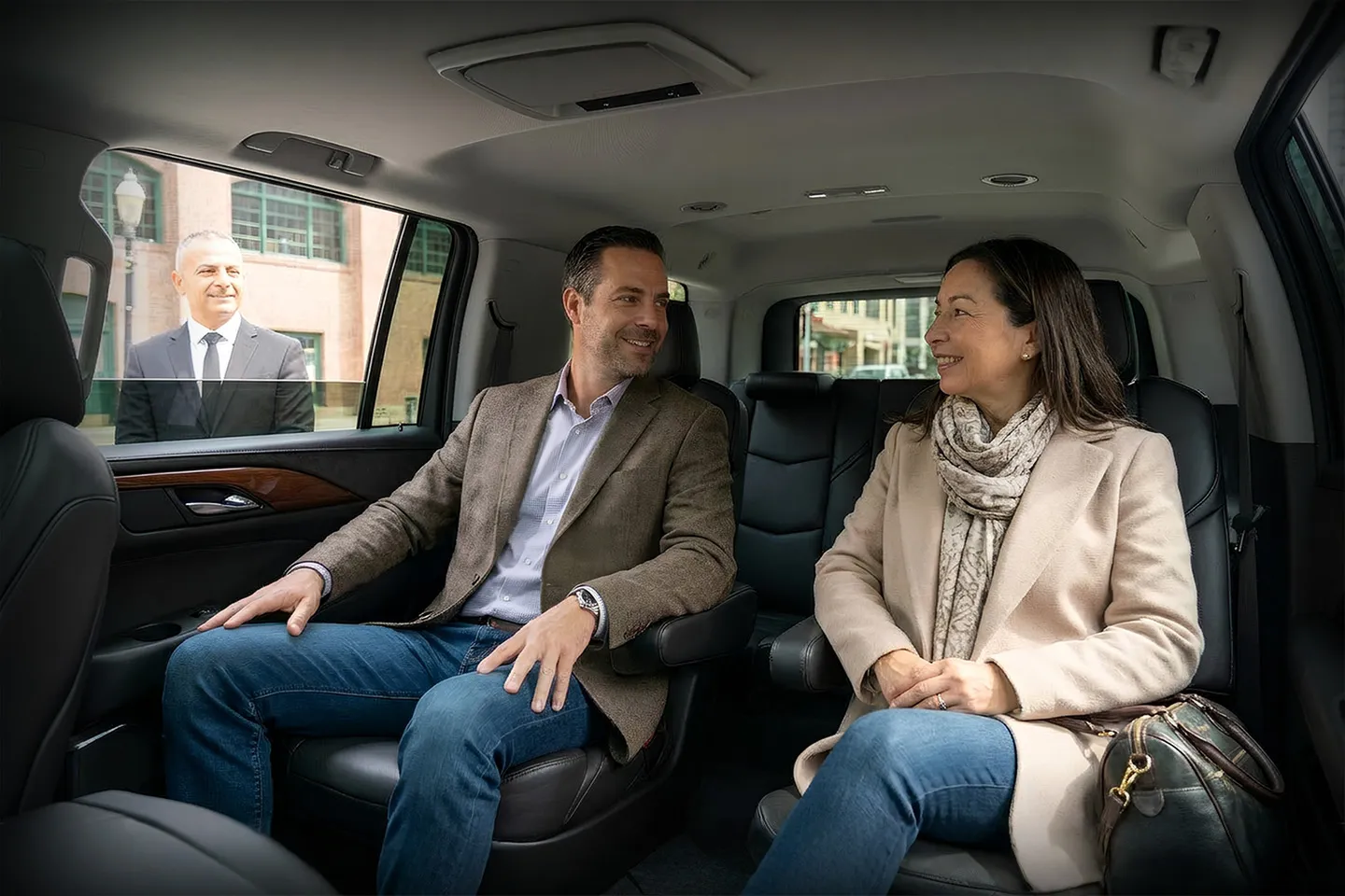 Chauffeur Service in Saint Lawrence, NY Elegant chauffeur driven vehicle traveling through Saint Lawrence NY city roads providing safe transport