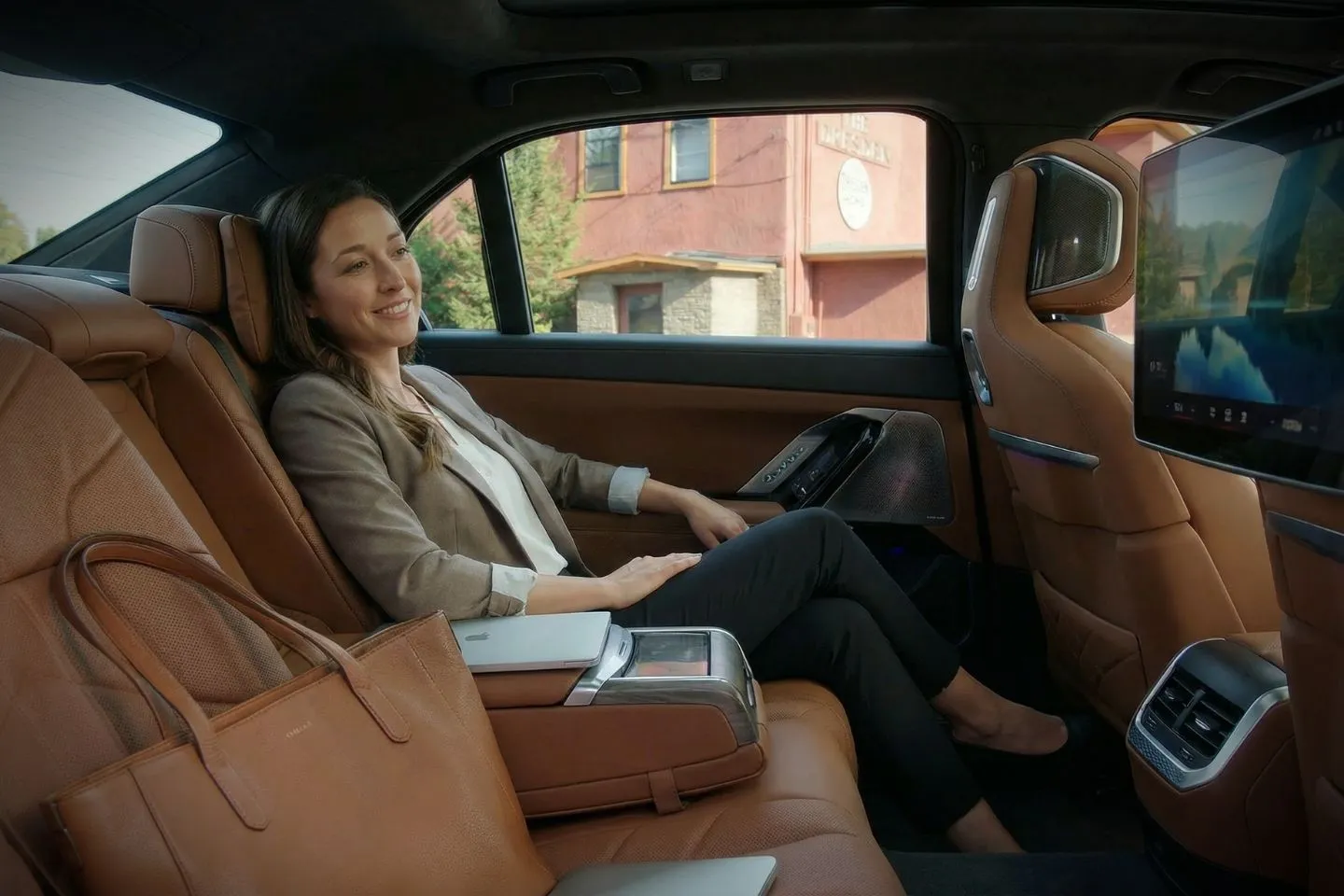 Chauffeur Service in Yates, NY Interior of luxury car used by Yates, NY Chauffeur Service with clean seating